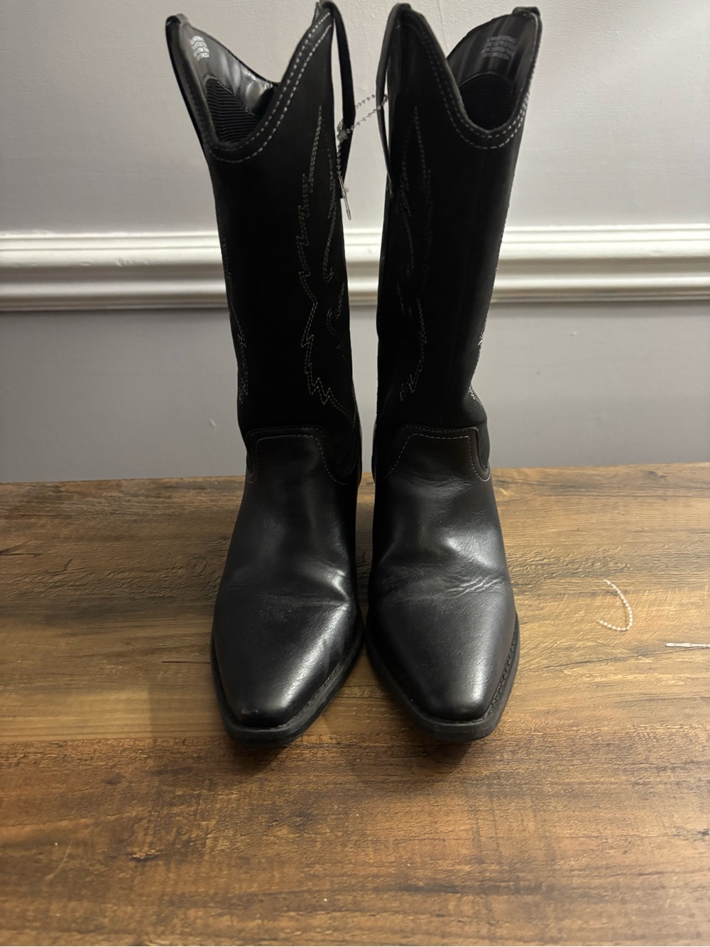 The Children's Place Black Kids' Cowboy Boots